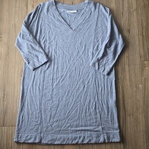 J. Jill Pure Jill Tranquility Fleece Vneck Midi Dress